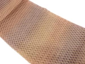 よろけ縞模様織出し夏用名古屋帯